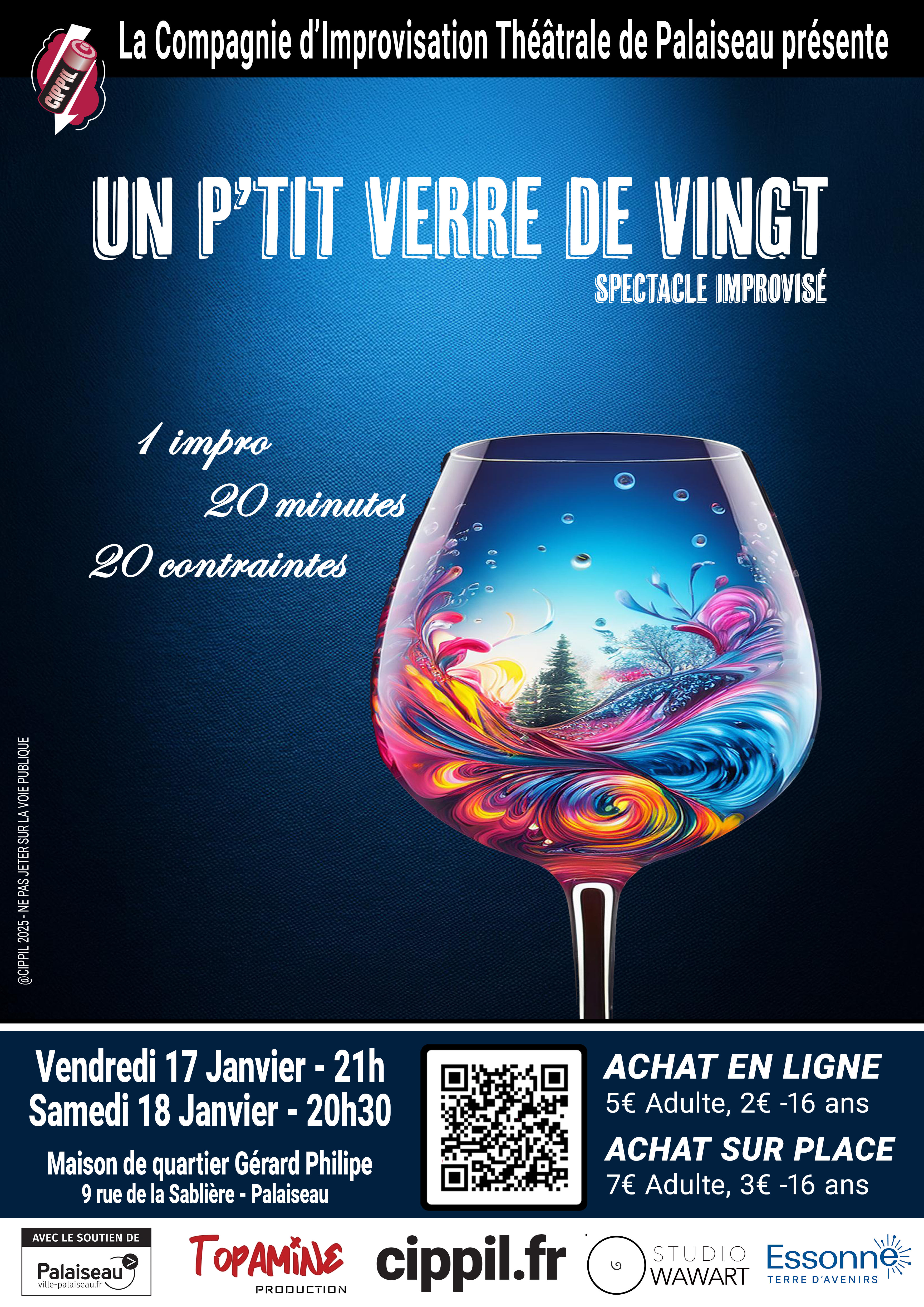 Un p’tit verre de vingt – Concept improvisé – Samedi 18/01/2025