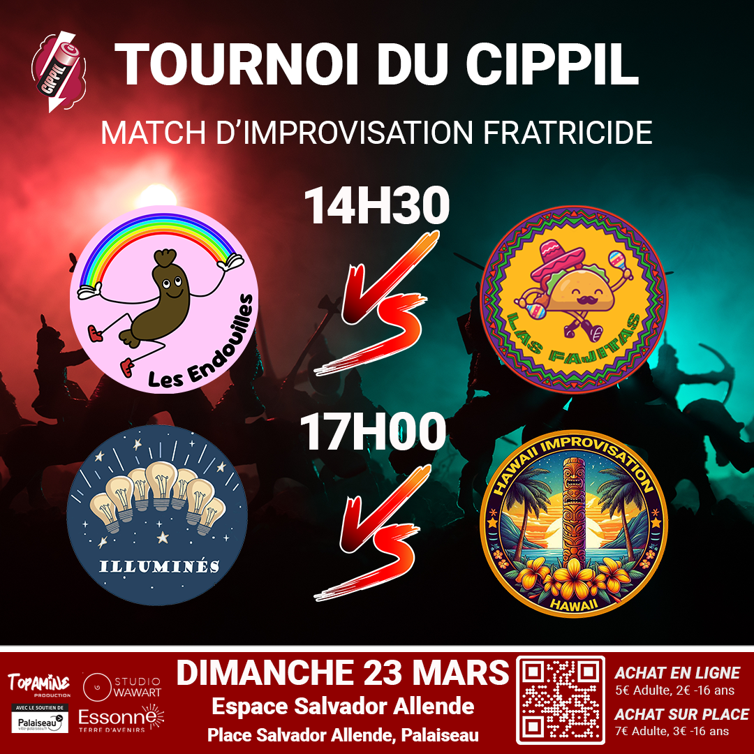 Tournoi Cippil – les Hawaii vs les Illuminés – 17h – Dimanche 23 mars 2025
