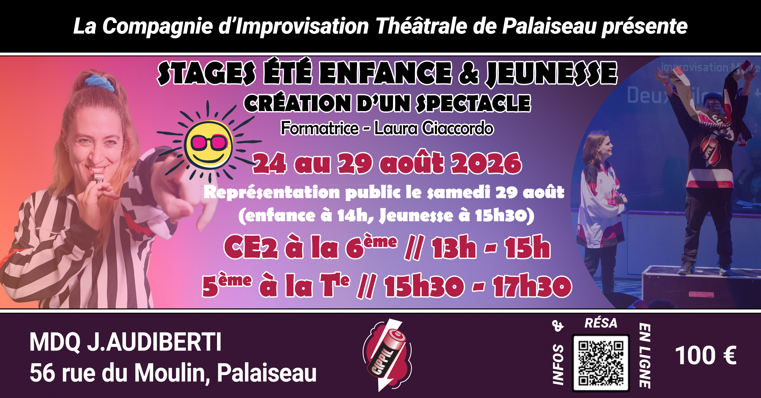 🎭 Stage de création de spectacle Enfance & Jeunesse avec le Cippil 🎭