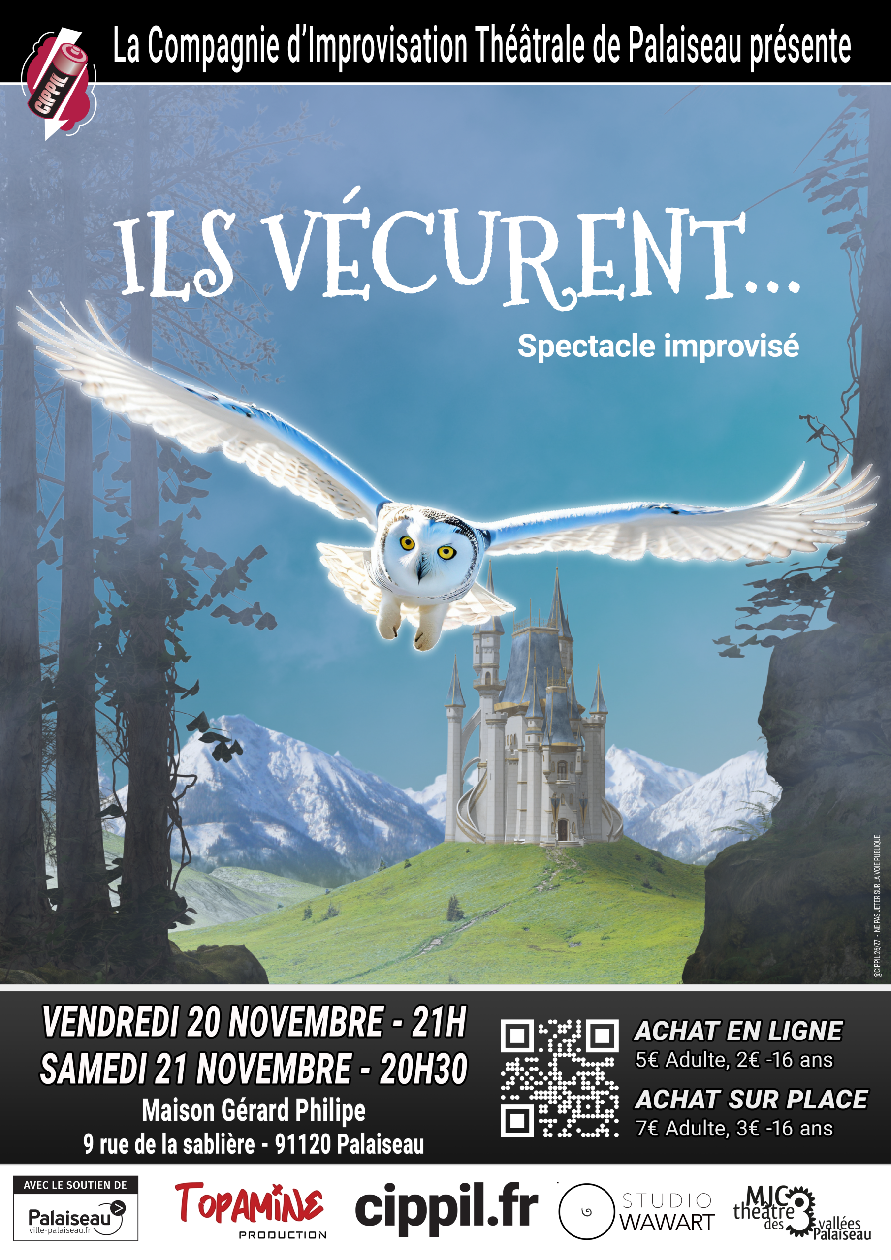 Spectacle improvisé : Ils vécurent… – Vendredi 20/11/2026
